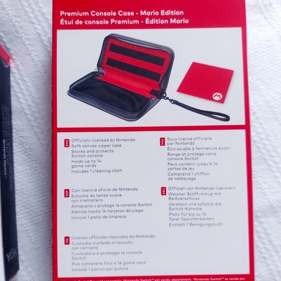 NEW Nintendo Switch Mario Case & Game Holder - Picture 3 of 4